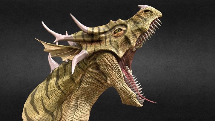 Another Dragon Head 3D Model