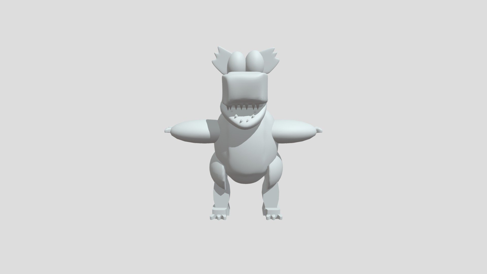 Untextured Medieval Dragon