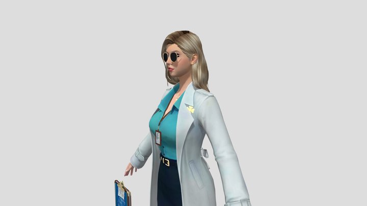 realistic female 3D Model