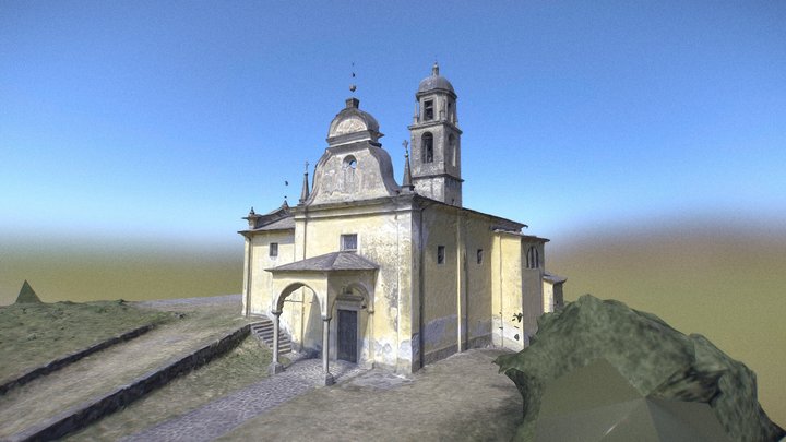 Church in Valtellina 3D Model