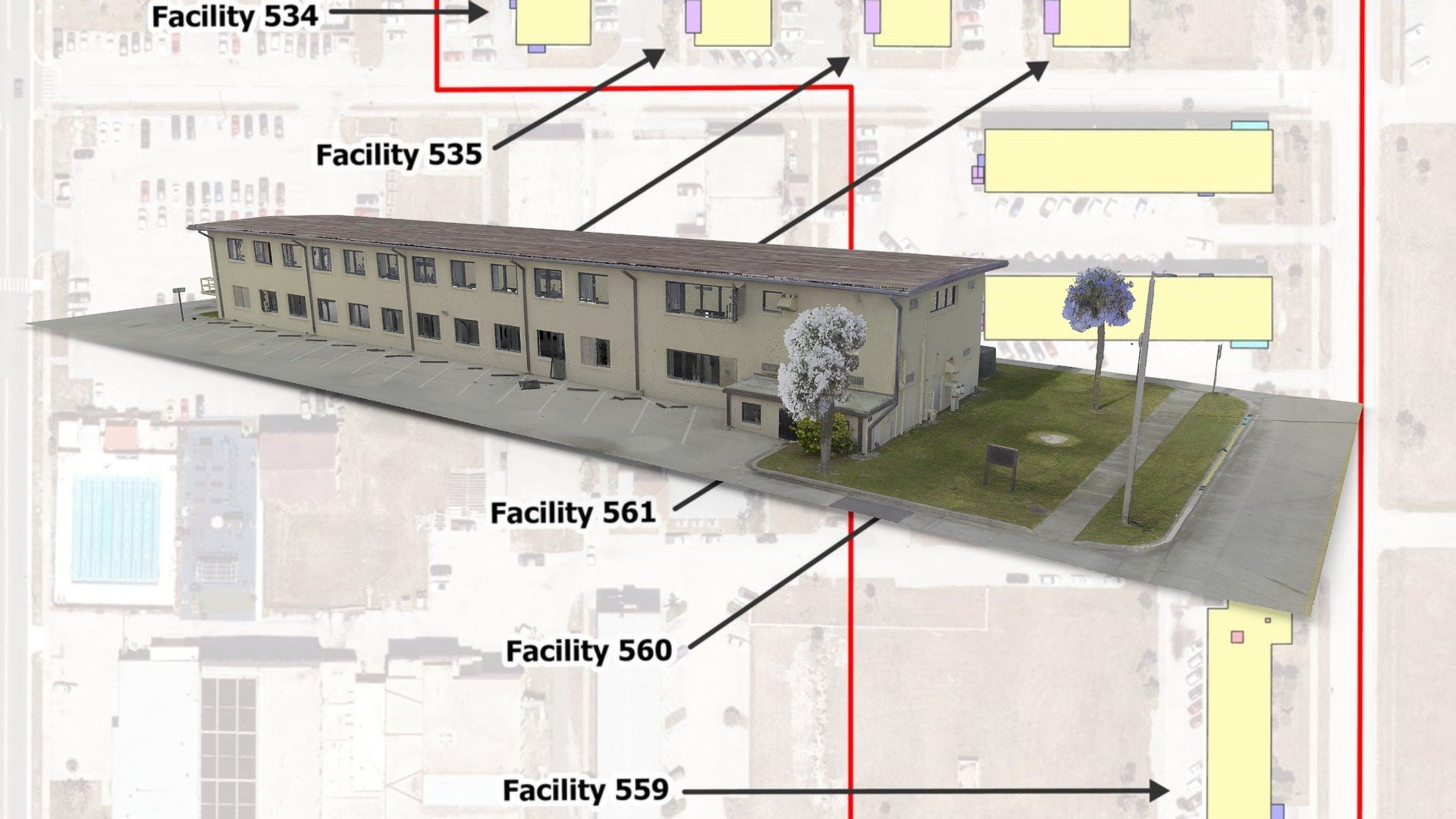 Historic Barracks Facility 561 - 3D model by University of South ...
