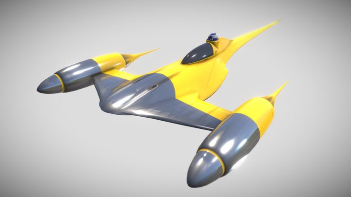 Naboo N-1 Starfighter - Star Wars – Kostenloses 3D-Modell STL