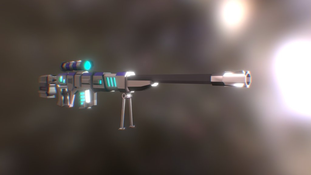 [WIP] futuristic sniper rifle