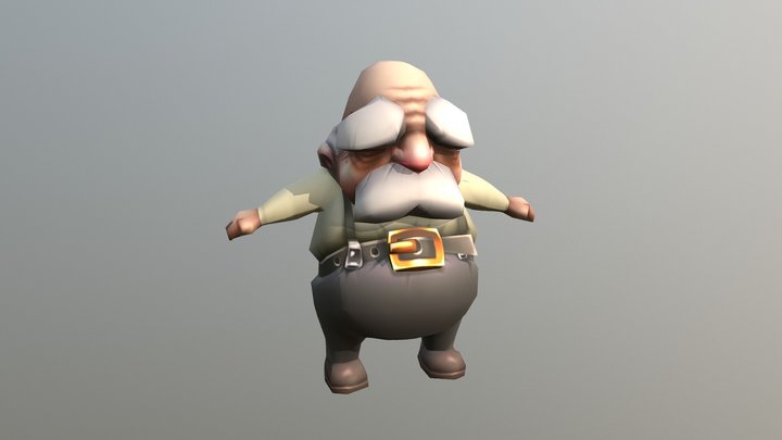 Old Man 3D Model