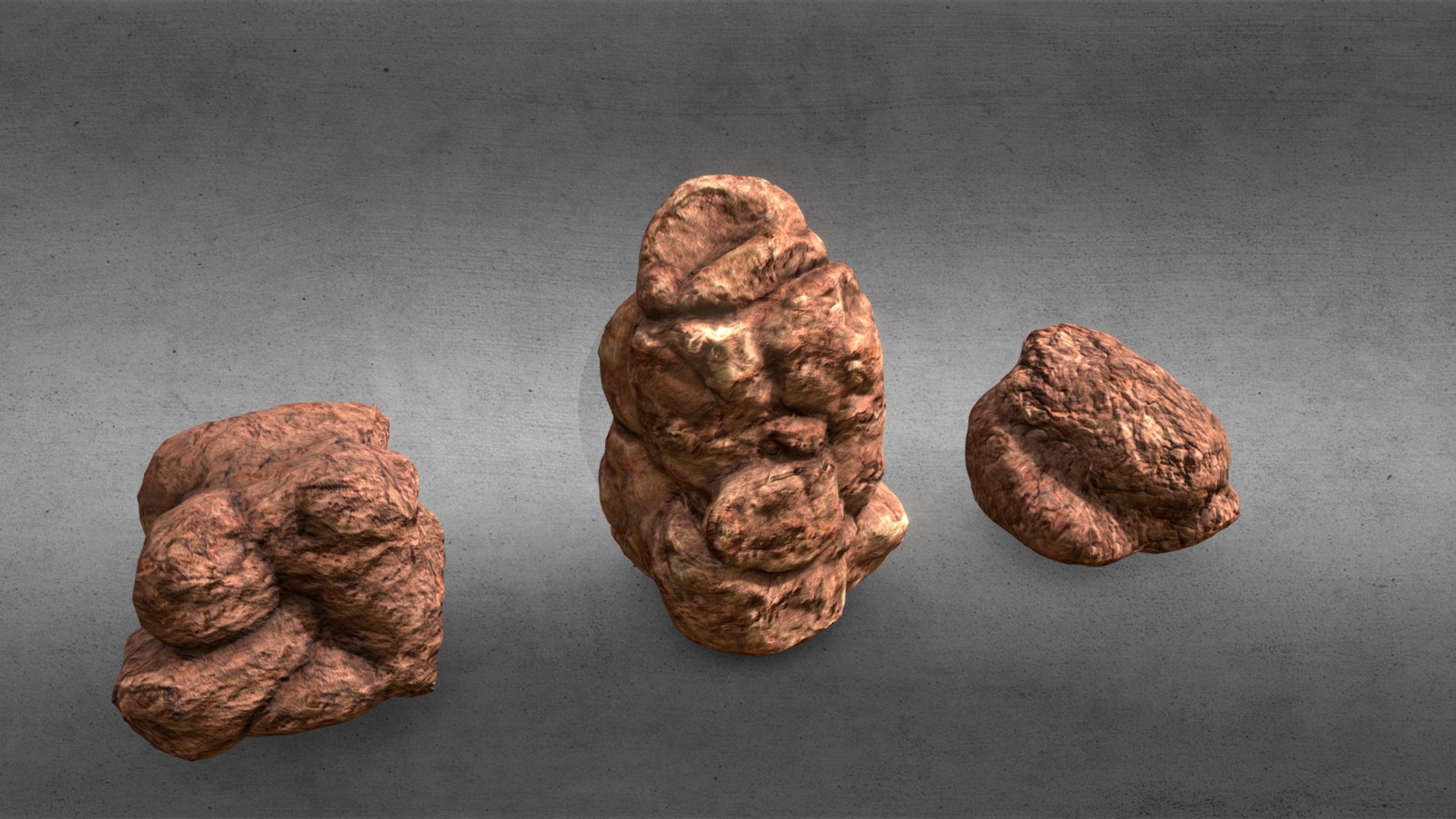 3D model Red Arizona Rock - This is a 3D model of the Red Arizona Rock. The 3D model is about a group of rocks.