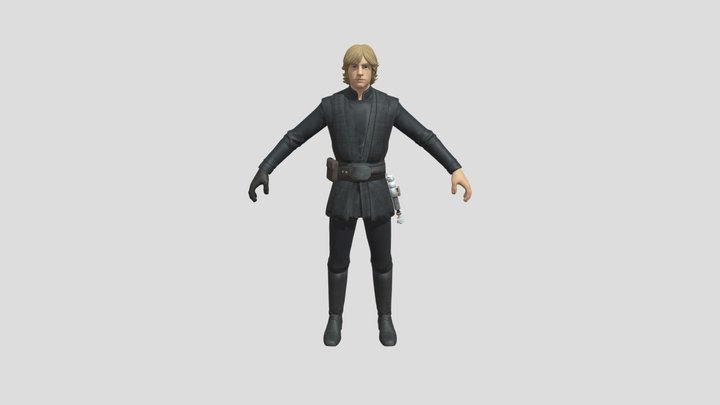 FN Luke Skywalker Black 3D Model