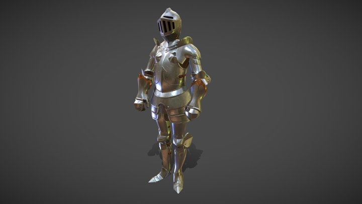 Ornamental Plate armor 3D Model