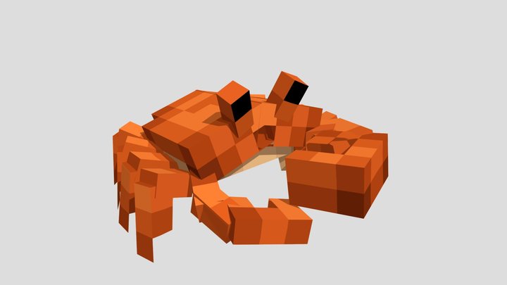 Minecraft style crab 3D Model