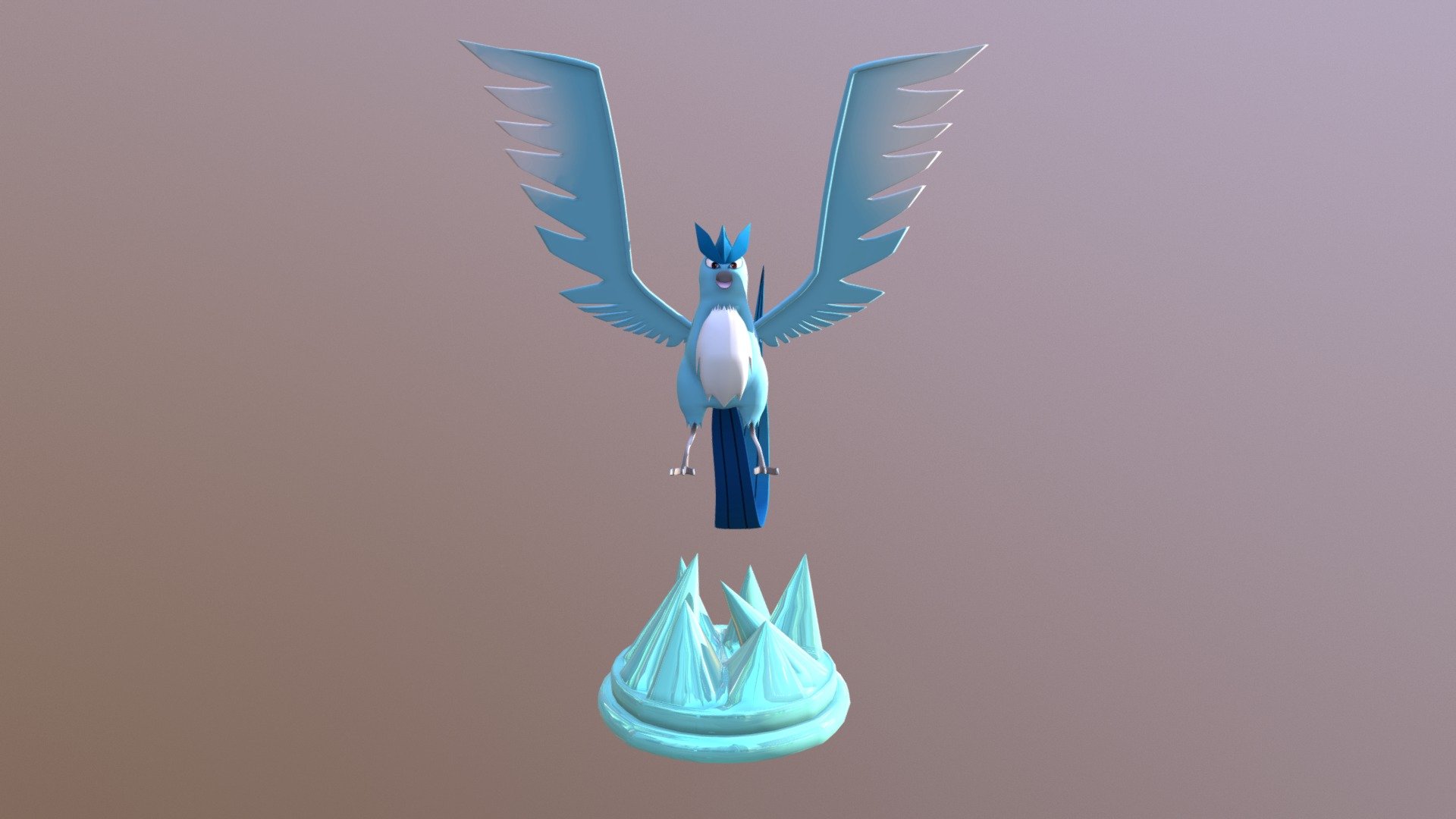 Pokemon Articuno EASY PRINT NO SUPPORT 3D model 3D printable