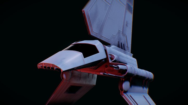 3D Imperial Lambda Shuttle - Star Wars model
