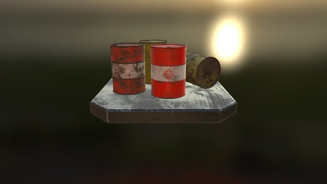 Barrels 3D Model