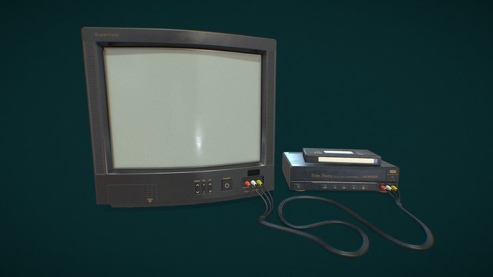 TV Set 3D Model