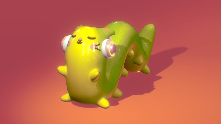 Catworm chill 3D Model