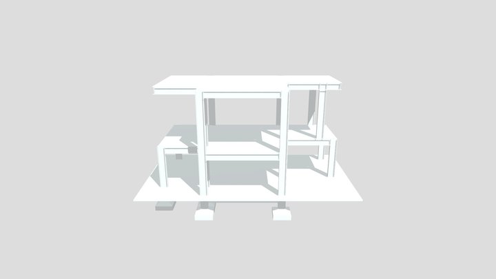 MODELAGEM ESTRUTURA AÇO 3D Model