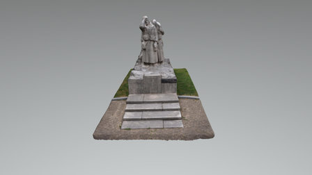 Monument Aux Morts Place Delta Dunkerque 3D Model