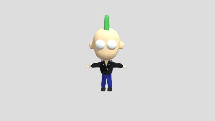 Chibi Punk 3D Model
