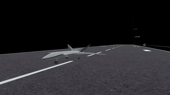 Aircraft landing 3D Model