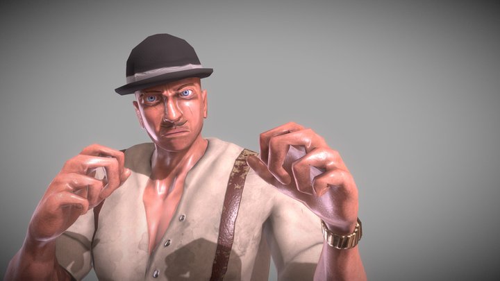 Infinite Runner "Thug" Character 3D Model