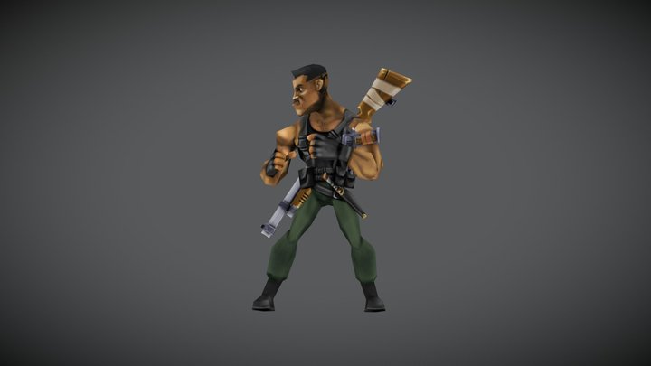 One Man Army 3D Model