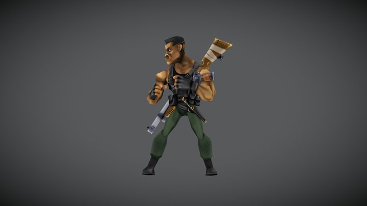 One Man Army 3D Model
