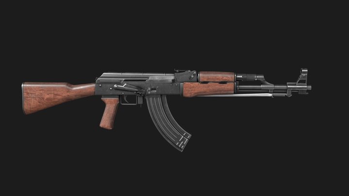 Type 56 ak47 chinese version 3D Model