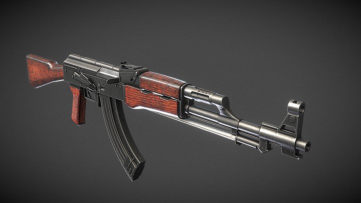 Type 56 ak47 chinese version 3D Model