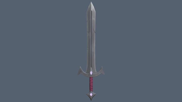 Stylized Sword 3D Model