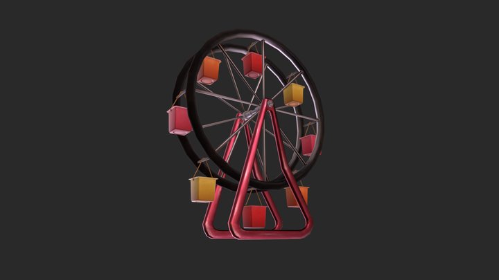 Ferris Wheel (Miniature Circus) 3D Model