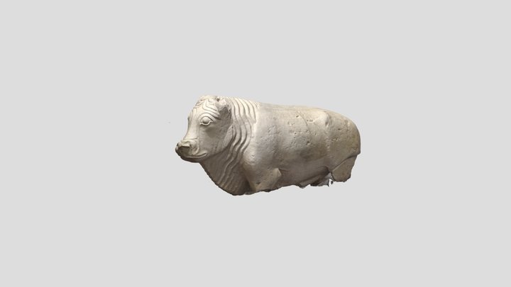 Escultura de un toro de la Edad del Hierro. 3D Model