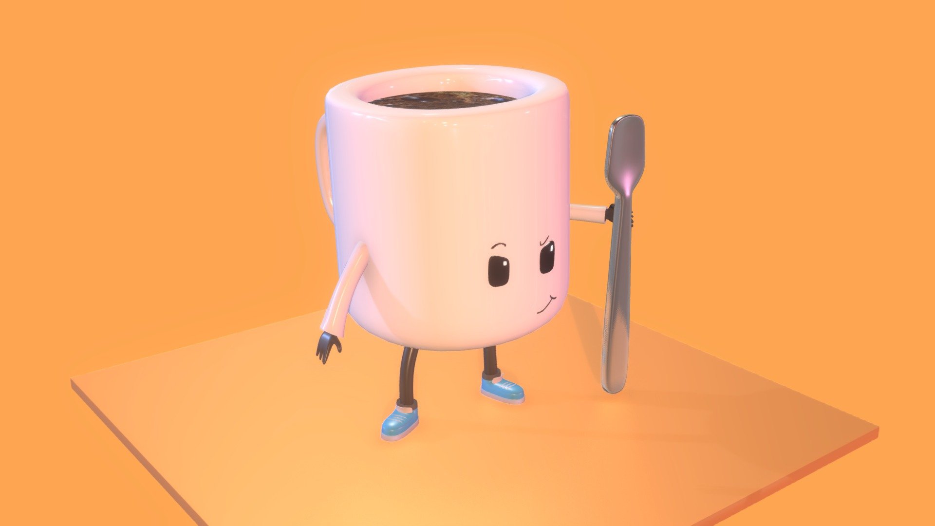 Little Cup of coffee - 3D model by Uricaro97 [3d0614b] - Sketchfab