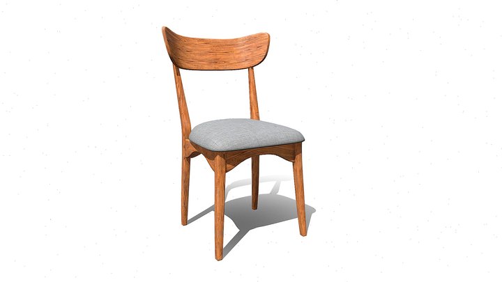 Guillermo IV. Parrilla Dining Chair 3D Asset 3D Model
