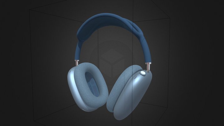 Airpods max sky blue – Free 3D Model STL