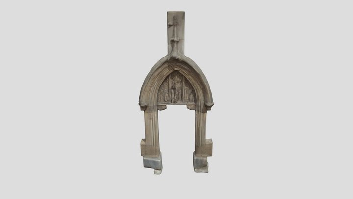 Gothic Cathedral Portal 3D Model