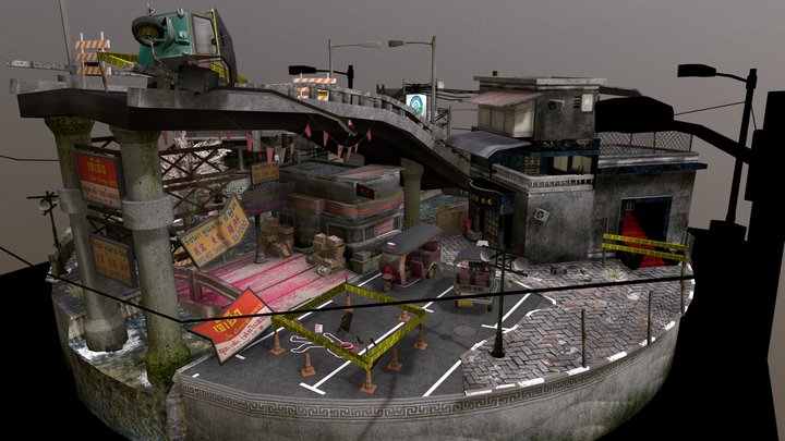 Bankok CityScene 3D Model