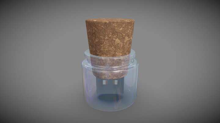 A modern letter in the bottle. – Modello 3D gratuito STL