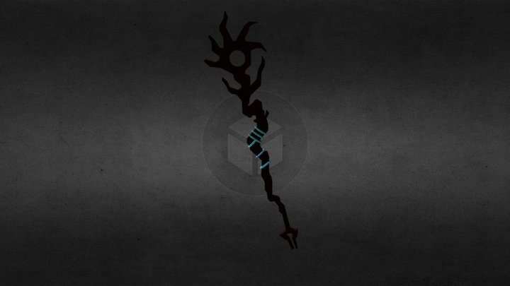 MTG - Thornbite Staff 3D Model