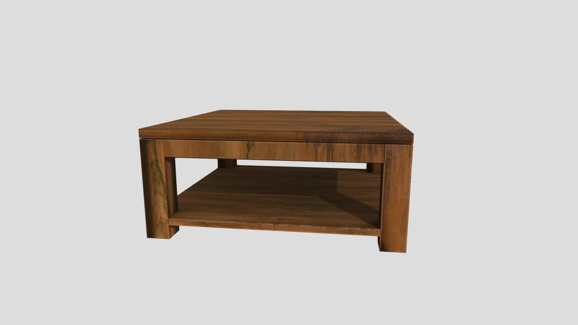 3D model Table 02 - This is a 3D model of the Table 02. The 3D model is about a wooden table with a white background.