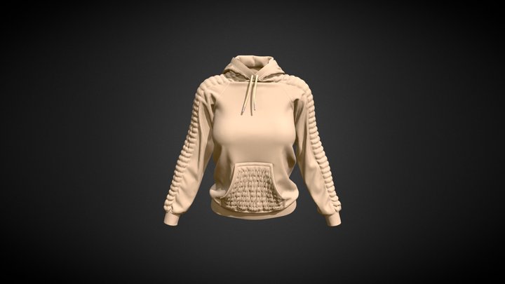 Hoodie Female 3D Model