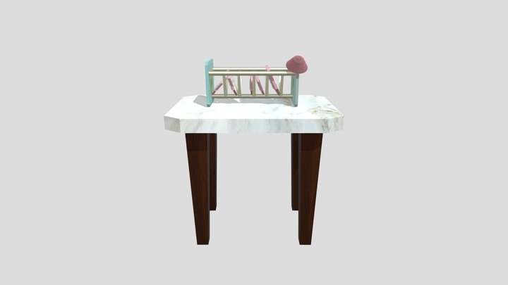 Pastel Dish Rack Model 3D Model