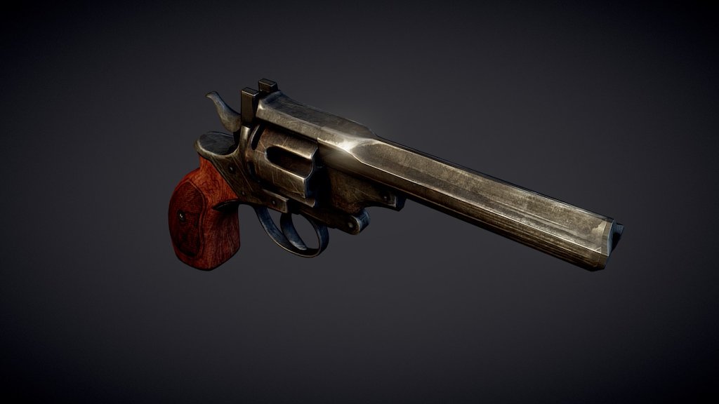 Webley Revolver - 3D model by RachelC (@rachelclarkediting) [3d0e44f ...