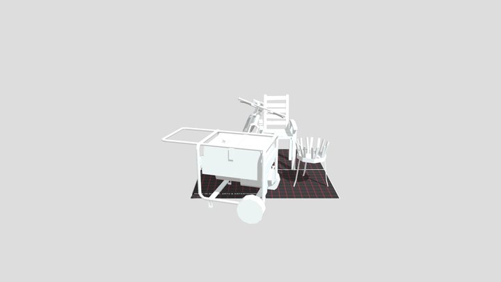 DAE 5 finished props - forest loner 3D Model