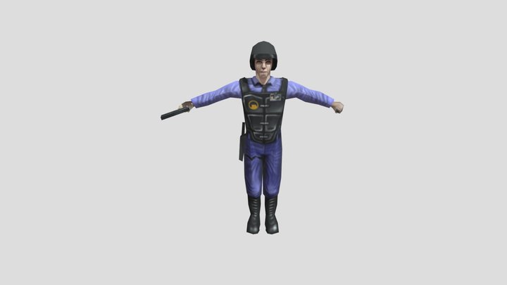 PC Computer - Half- Life - Barney 3D Model