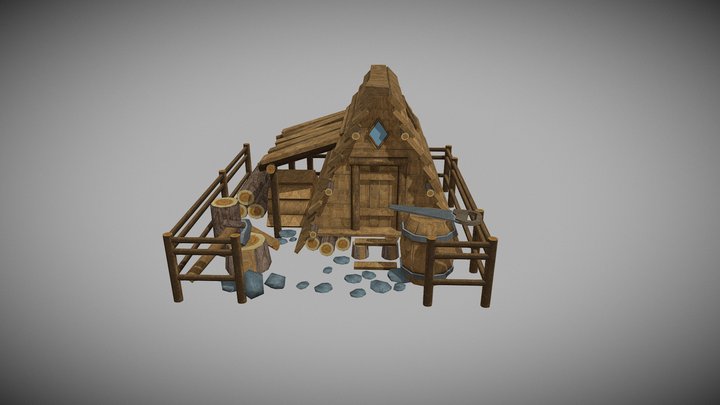 Logging Camp 3D Model