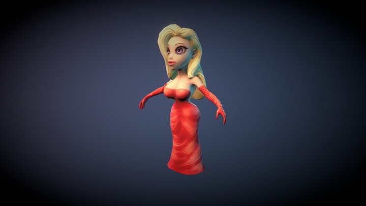 Celebrity Low Poly 3D Model