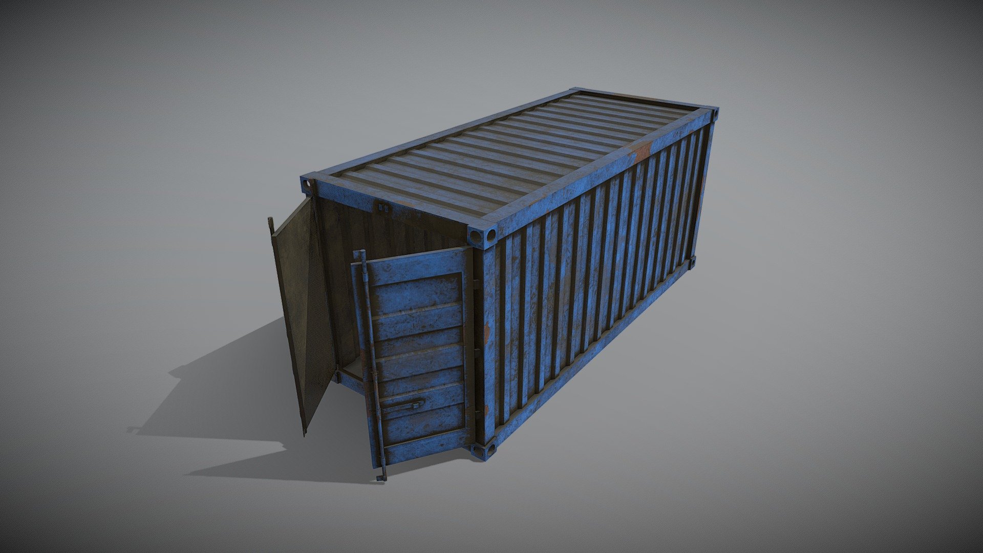 Blue Container - Buy Royalty Free 3D model by Thunder (@thunderpwn ...