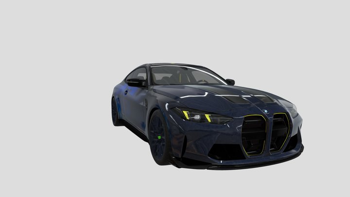 2025 BMW M4 CS VR46 Edition 3D Model