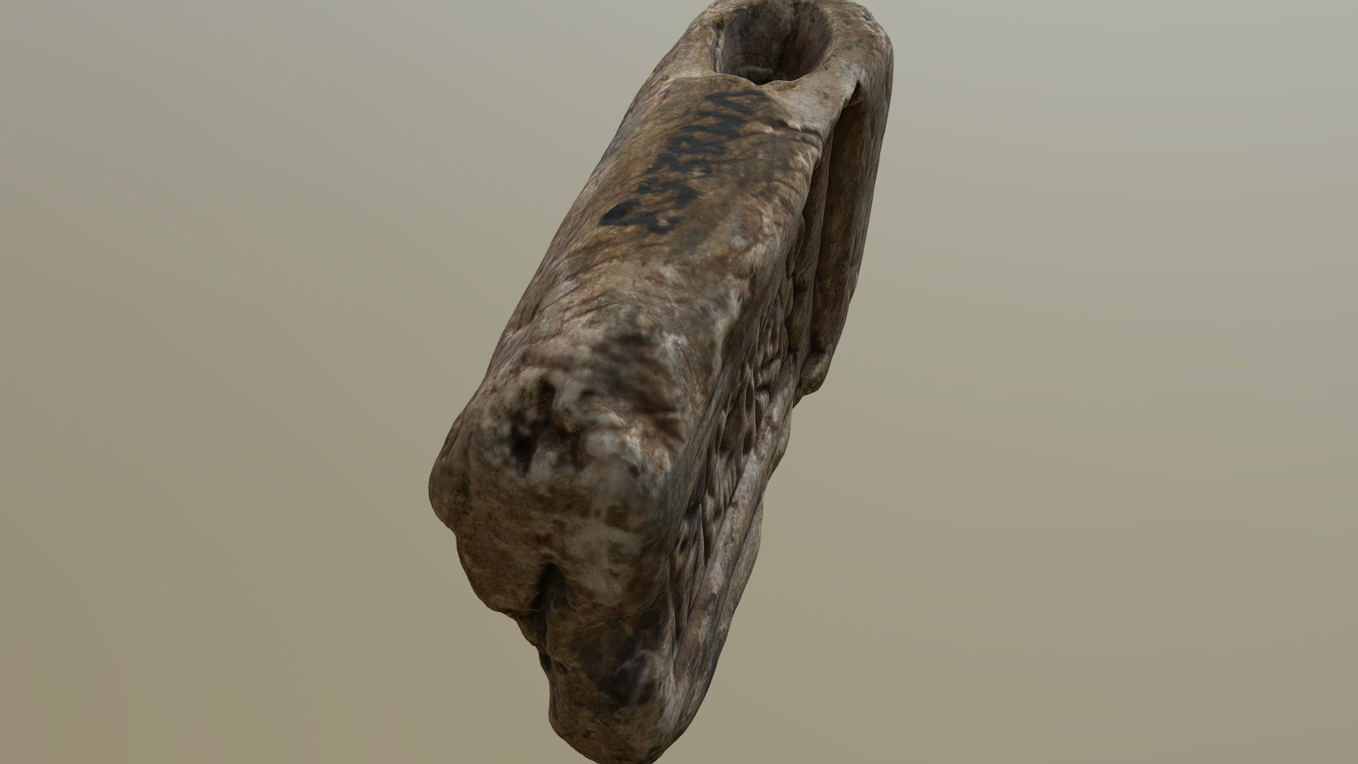 Gammal gjutform i täljsten. Old soapstone mold - 3D model by Värmlands ...