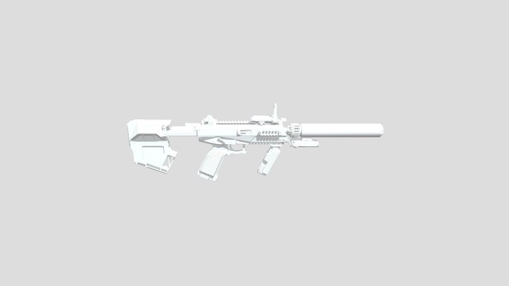 Halo SMG - M7SA3 Block III 3D Model
