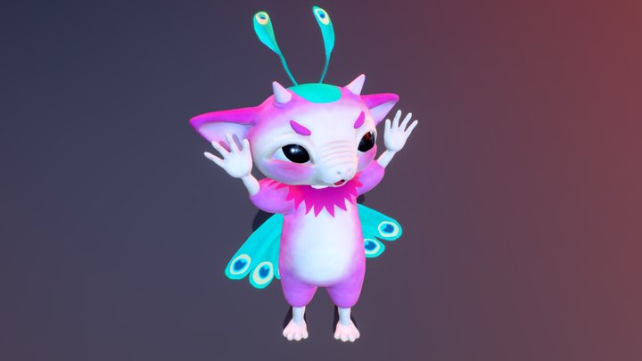 Acrobat alien 3D Model