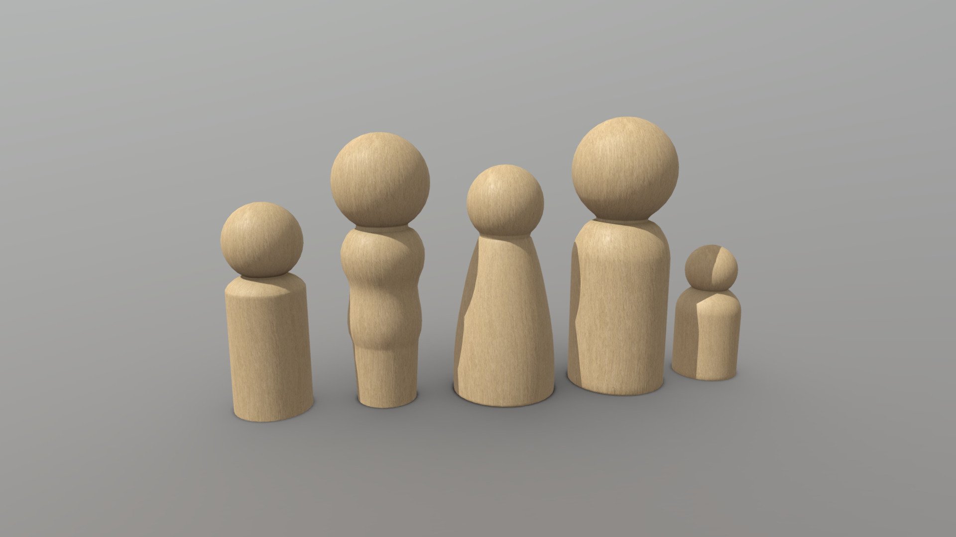 Wooden Toy People 2